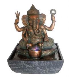 FONTANELLA in vetroresina raffigurante GANESH il dio hindu della fortuna